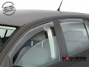 Alfa Romeo Giulia Side Window Air Deflectors - Smoked - Front + Rear Set - Farad